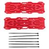1 Pair RC Crawler Decorative Board Escape Recovery Plastic Sand Simulation Ladder for Remote Control Car with Cable Ties