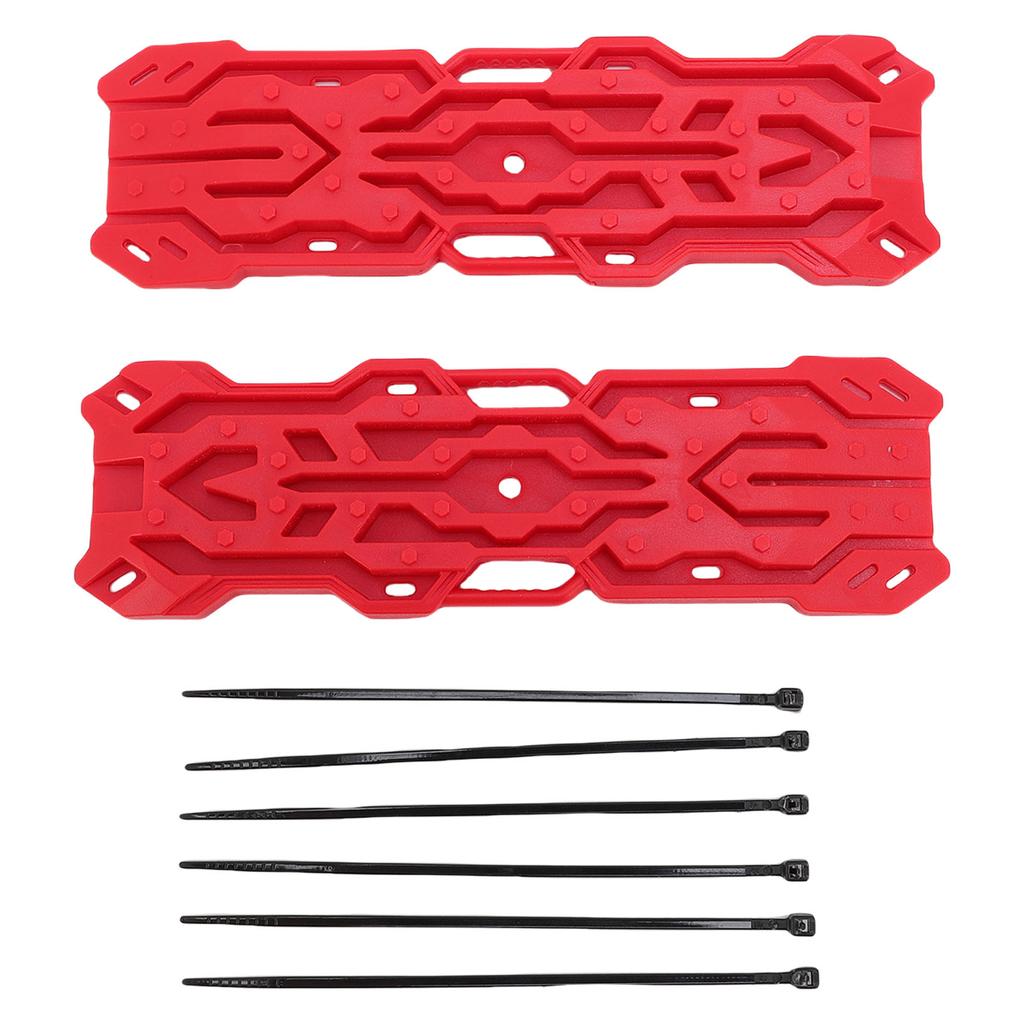 1 Pair RC Crawler Decorative Board Escape Recovery Plastic Sand Simulation Ladder for Remote Control Car with Cable Ties