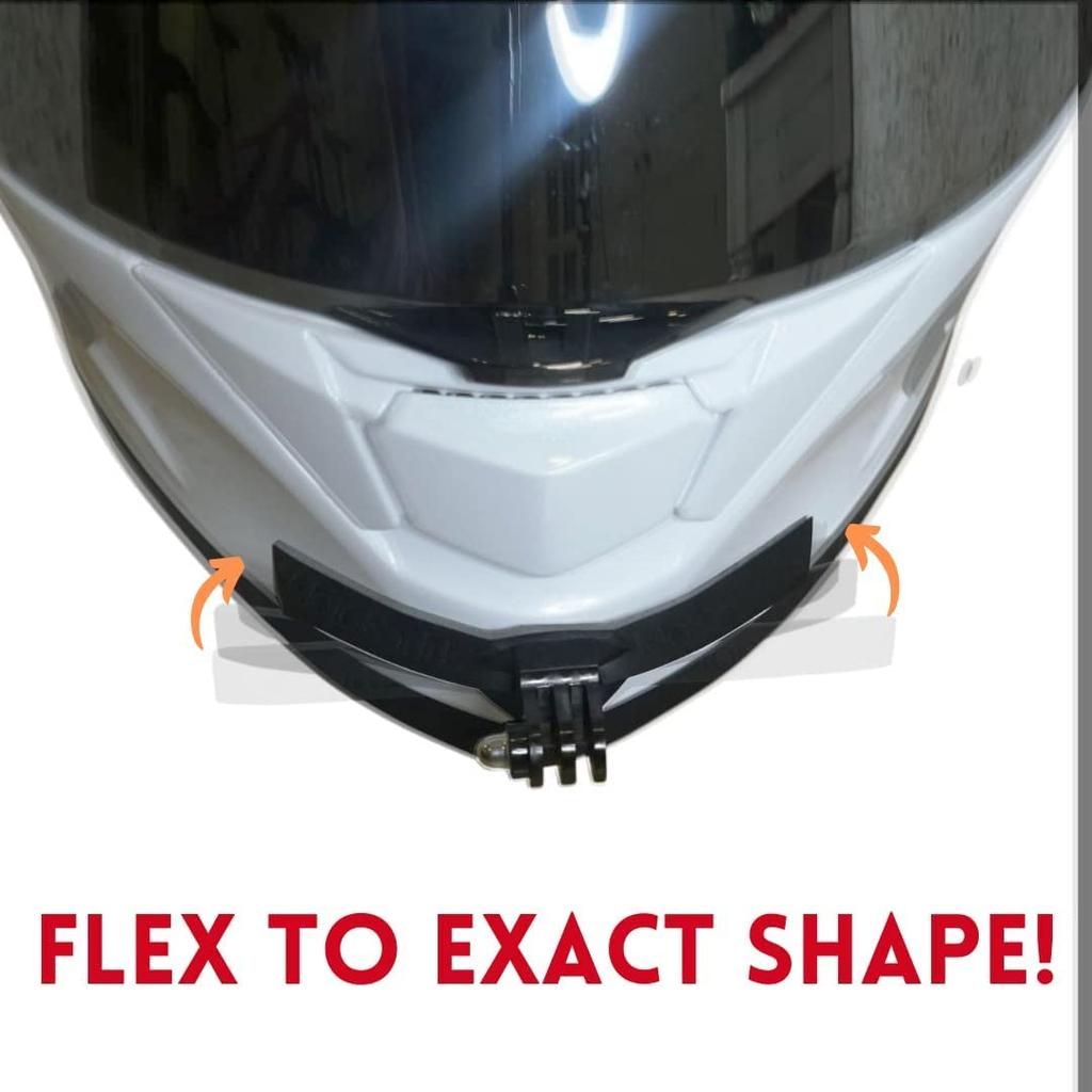 MotoRadds FLEX Тонкое крепление на подбородок для шлема Подходит ко всем шлемам Совместимый аксессуар для GoPro - - [Оригинальный товар]