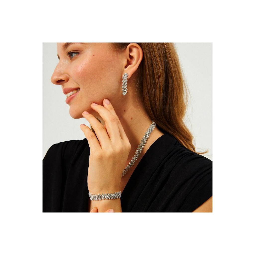 Ожерелье и серьги-колье модели V в форме креста