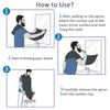 Men's Beard Shaving Apron with Suction Cups Cleaning Bib Hairdressers Shavers Perfect Gift Grooming Hairdressing Removal Tools