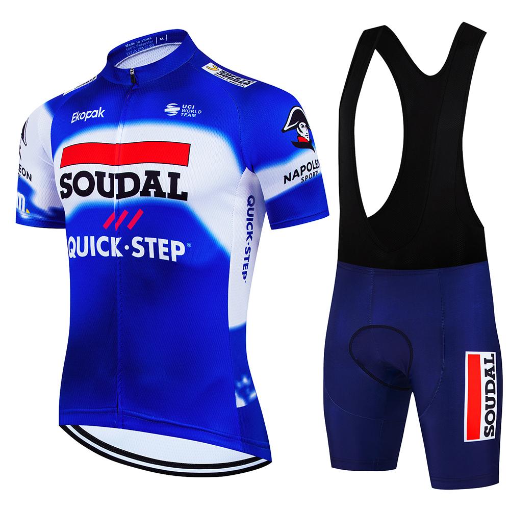 Men's Cycling Outfit Set  Quick Step Clothing 2026 Bicycles Clothes Summer Bike Jersey Cycle Jacket Man Spring Shorts Bib