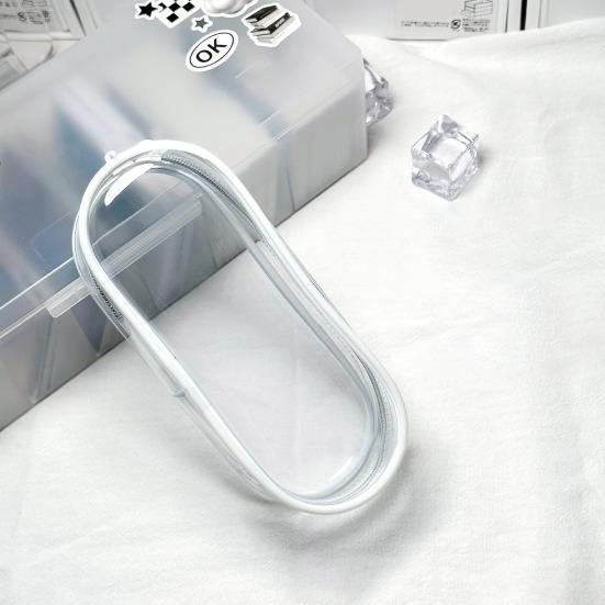Clear Figure Display Bag with Metal Buckle Waterproof PVC Zipper Dustproof Portable OB11 BJD Doll Carrying Case Hanging Storage Bag