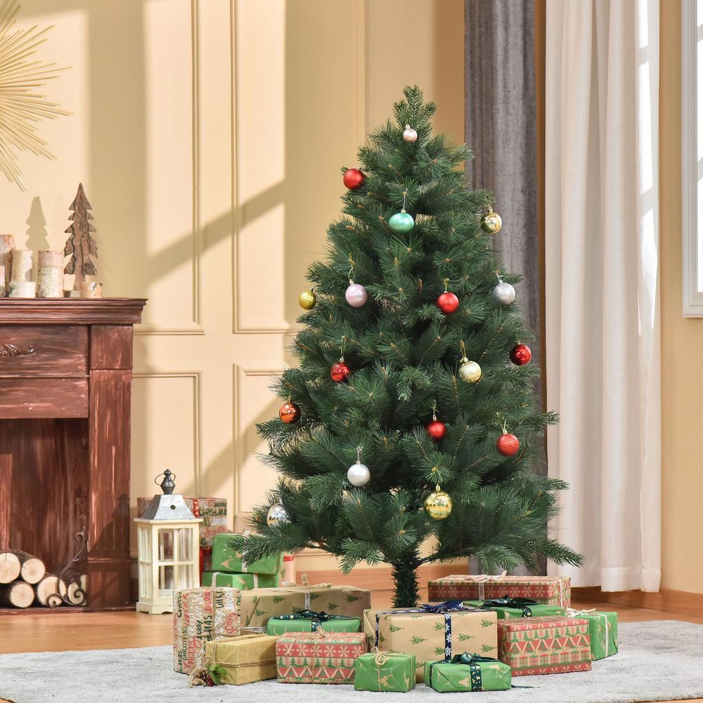 Christmas Tree diameter 90 x 180 cm, Artificial Fir, Realistic Needle Coverage, Green