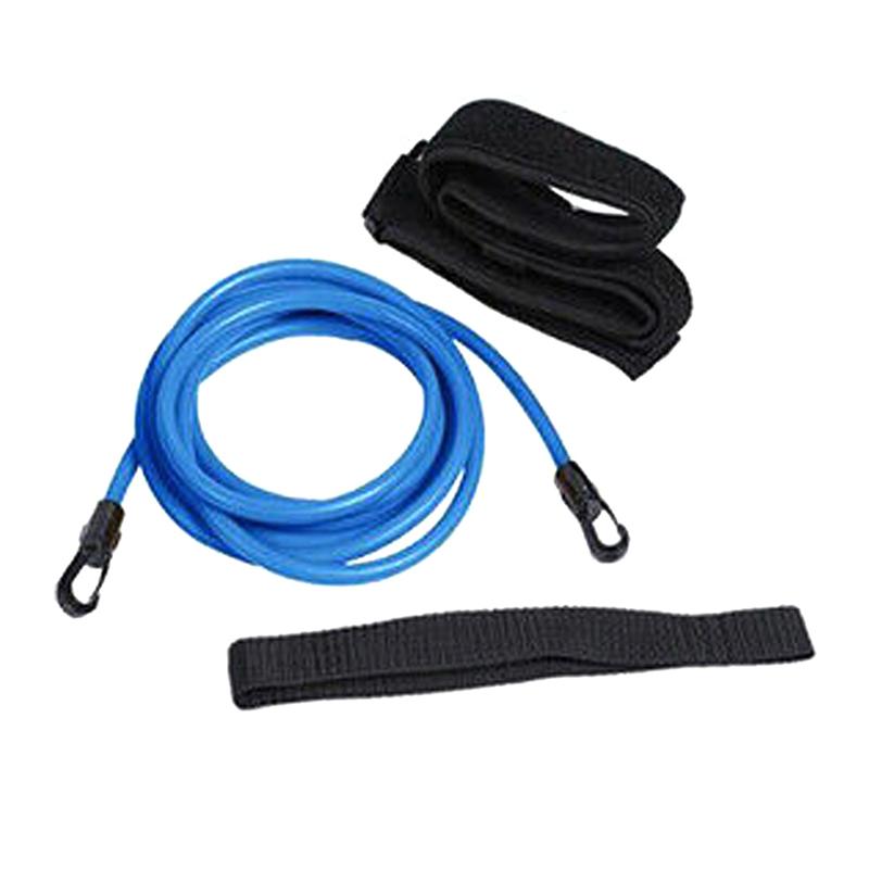 Регулируемое сопротивление для тренировок в плавании, ремень безопасности для плавания, эластичная веревочная лента, 3/4 м