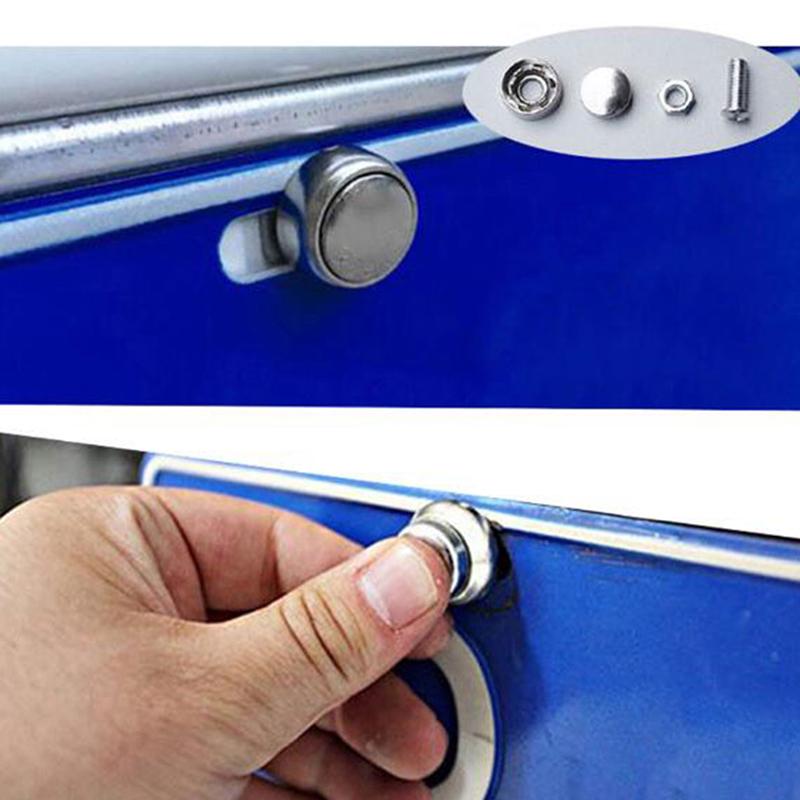 4Pcs/Set Chrome Anti-Theft Screws Car License Alloy Plate Bolts Frame Screwscar