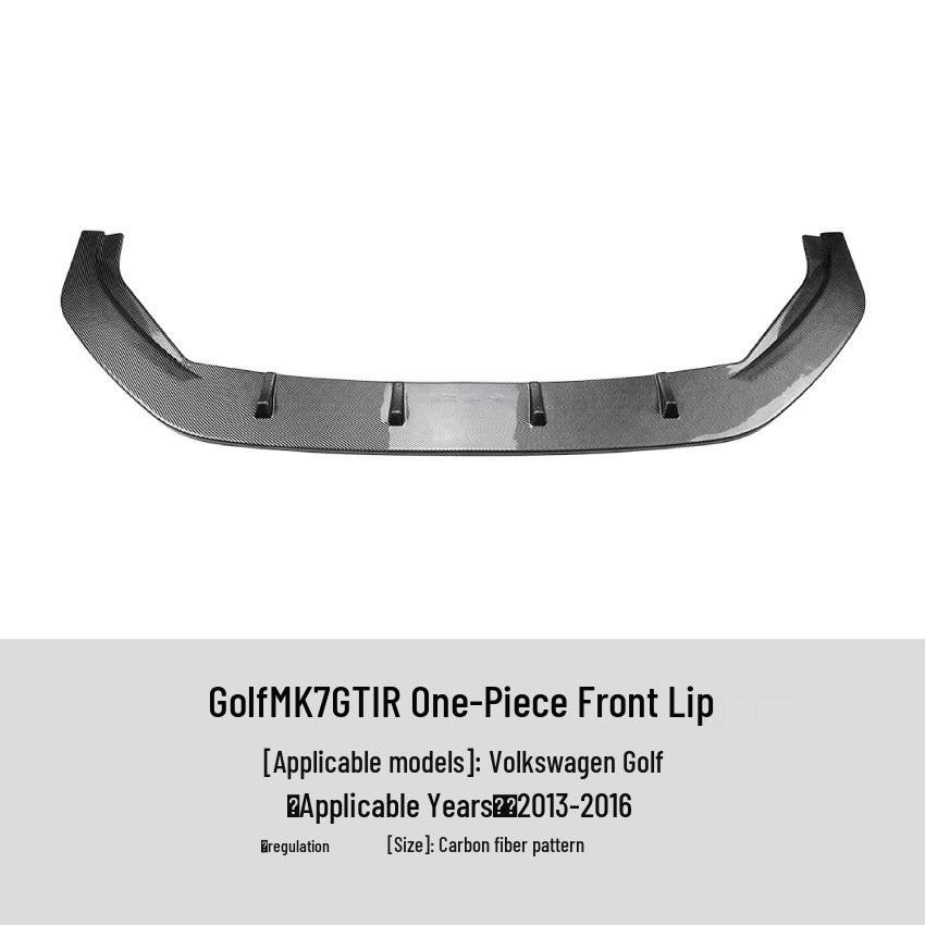 Compatible Front Lip Spoiler for VW Golf MK7 GTI/R (2013-2016)