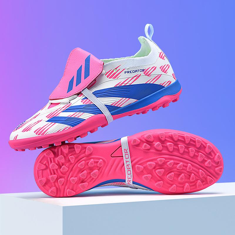 Children's artificial grass training broken nail football shoes spot TF long nail outdoor sports game sports shoes