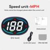 ZQKJ H2 HUD GPS проекционный дисплей км/ч миль/ч спидометр универсальная автомобильная электроника сигнализация Plug And Play аксессуары для транспортных средств