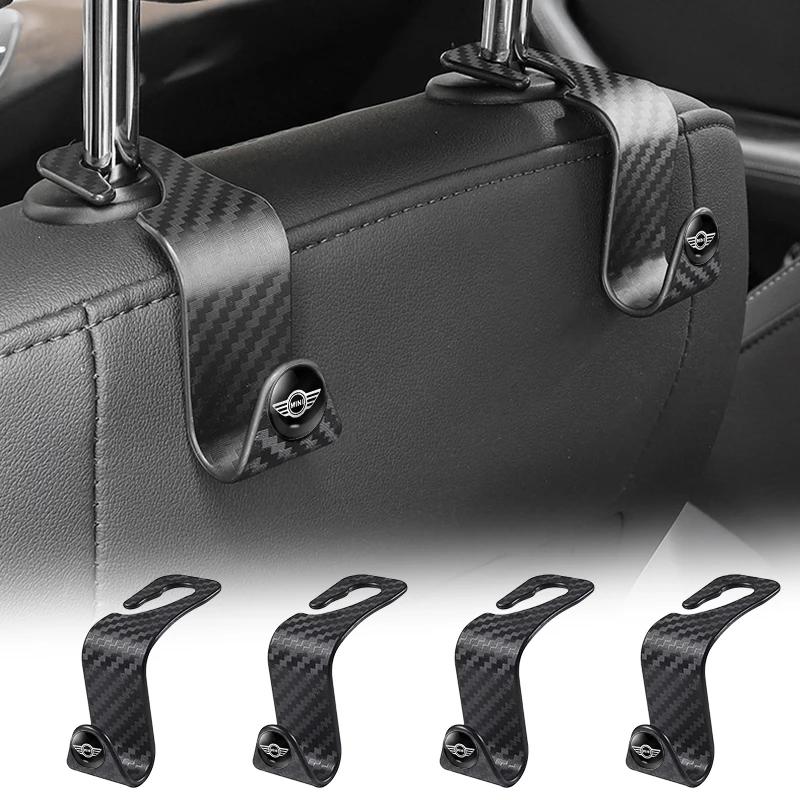 1/2/4pcs Car Seat Headrest Hooks Storage Hanger For MINI Cooper One R50 R52 R54 R53 R56 Countryman R60 F55 F56 JCW Accessories w4