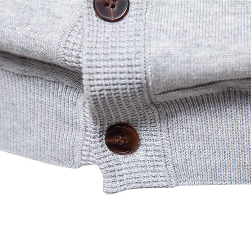 Callaway 2025 Осень/Зима Новый Вышитый Свитер Мужской Кардиган Свитер Высокого Качества Деловой Однотонный Трикотажный Свитер