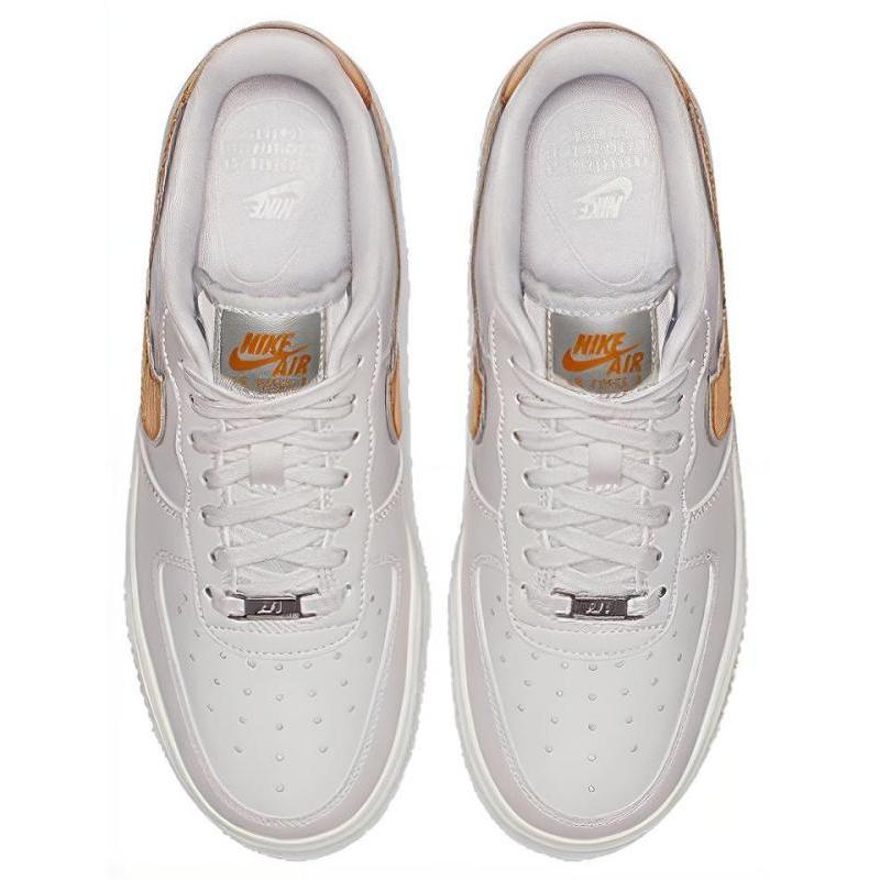 Nike Air Force 1 Low Metallic Platinum Metallic Gold Women's Sneakers AR0642-001
