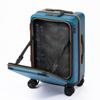 Чемодан размера S 1 ночь 2 дня 2 ночи 3 дня 32 л уличный аварийный открывающийся спереди большой двухколесный роликовый чехол сумка для переноски Theofield Lake Blue [Ace