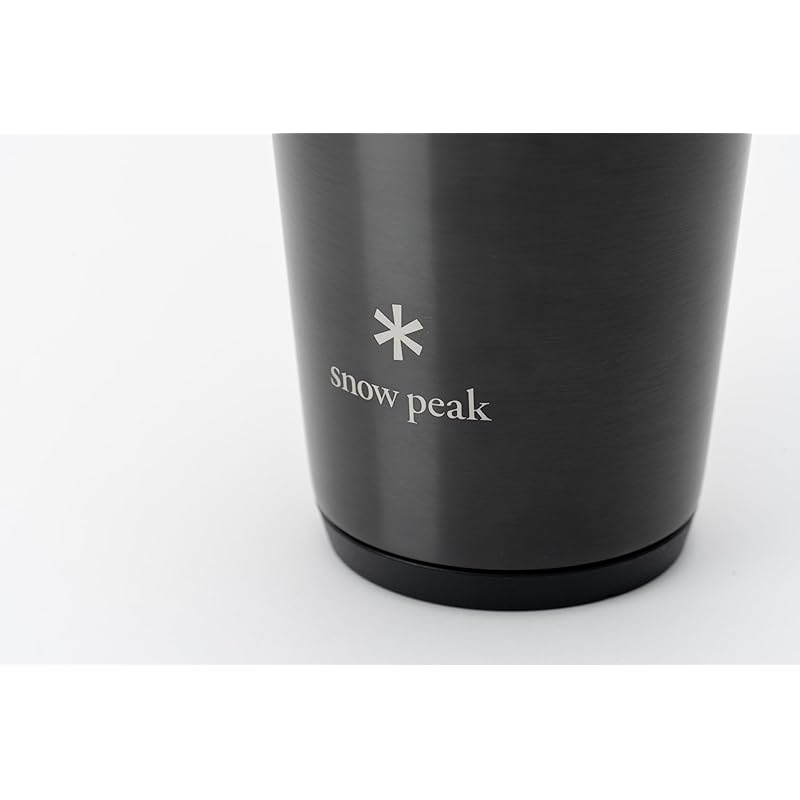 Термокружка Snow Peak 470 Luster Black, Для кемпинга, Для улицы, С вакуумной изоляцией, Сохраняет напитки холодными и горячими, Цвет ограниченной серии
