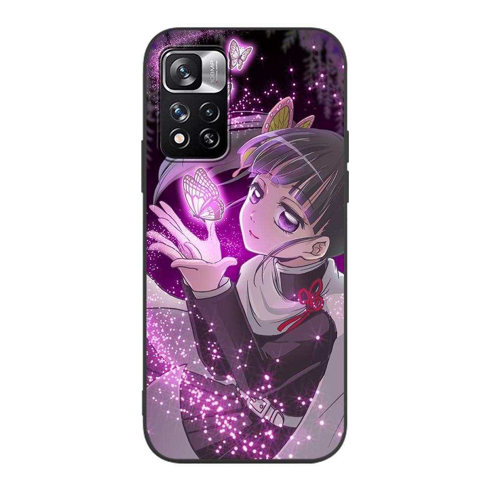 Чехол Kimetsu No Yaiba от Demon Slayer для Xiaomi Redmi Note 10 9S 11 9 8 11E Pro K40, силиконовый черный чехол для телефона 9C 9A 8T 7 7A 10C 9i