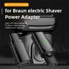 Overvoltage Protection Type-c Shaver Adapter for Braun Series 3/5/7/9 HC/BG Series Silk-epil 5/7/9