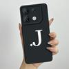 For Infinix GT 10 Pro 5G Case Cute Initial Letters Shockproof Silicone Cover Infinix GT10Pro 10Pro X6739 Lens Protection Coque