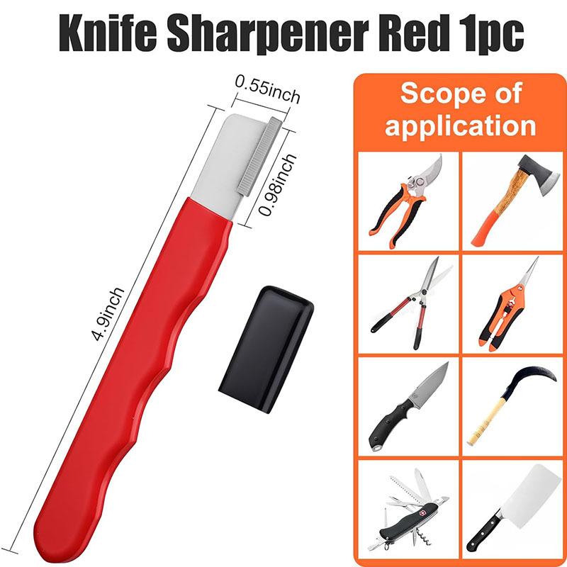 4PCS Gardening Tools Scissors Garden Scissors Set With Sharpening Stone Stainless Steel Pruning Shears With Sharp Blades Curved