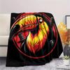Samurai Muppet Cat Toucan Dog Print Flannel Blanket,High quality Comfortable for All Seasons,Home Decor,Warmth and Comfort,Perfect for Christmas Gifts