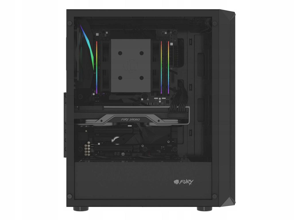 Obudowa Fury SHOBO SH4F ATX Midi Tower z oknem czarna