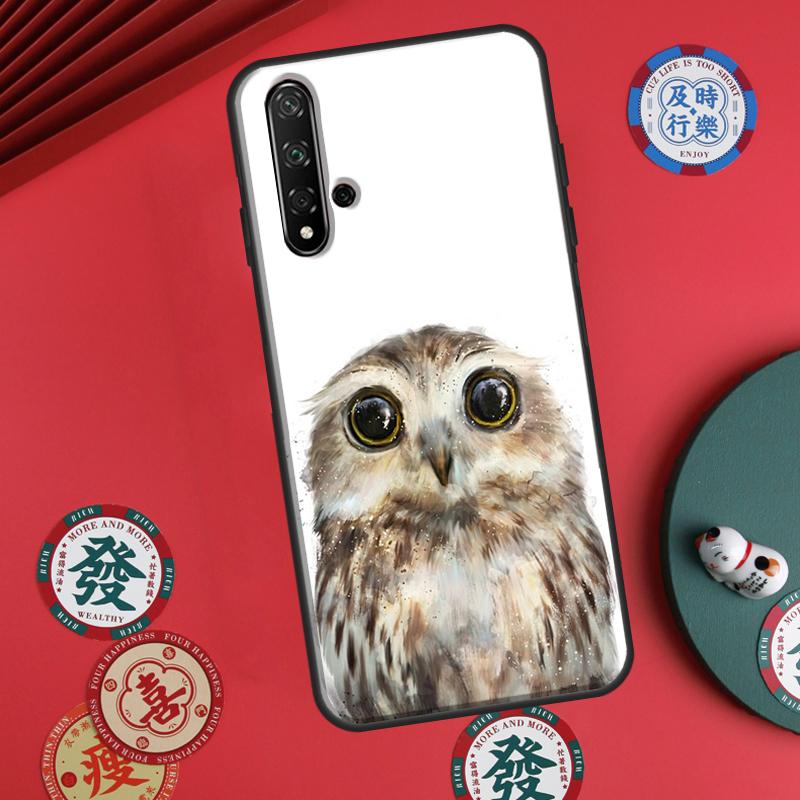 Owl Watercolor Animal For Huawei P20 P30 P40 Lite P60 Pro Nova 12i 11i 8i 12s 9 10 SE Y90 Y60 Y70 Y72 Y61 Y91 Case