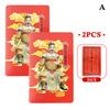 2026 Horse Year New Year Tai Sui Prayer Card 2/5Pcs Taoist Feng Shui Amulet Card Pvc Portable Bring Wealth And Luck