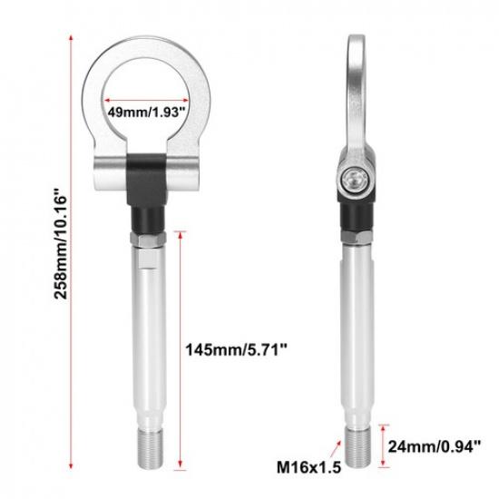 JDM Track Racing Tow Hook Trailer For 2013-2022 Subaru WRX STI BRZ Impreza