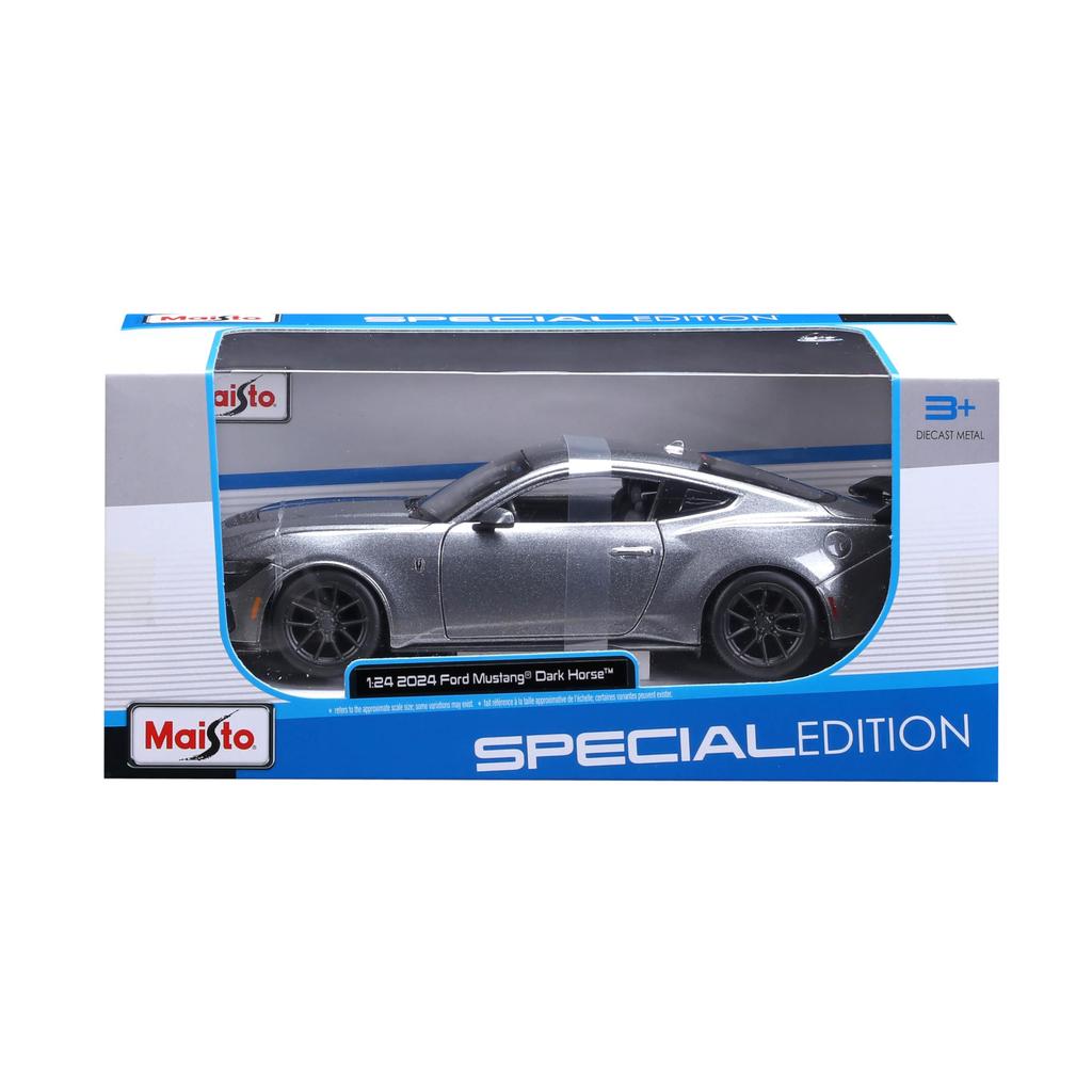 Maisto Ford Mustang Dark Horse 2024 Серый Металлическая Модель Готовый Продукт 32925 GY 1/24 / Автомобиль,