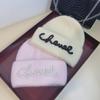 Вязаная шапка из шерсти с жемчужным узором ручной работы: Теплый мех кролика, унисекс, скандинавская мода на осень и зиму