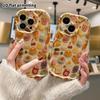 Чехол для телефона: 2D плоский, подходит для iPhone 18 17 16 15 14 13 12 Pro, с милой войлочной едой, идеальный подарок на Рождество и Хэллоуин