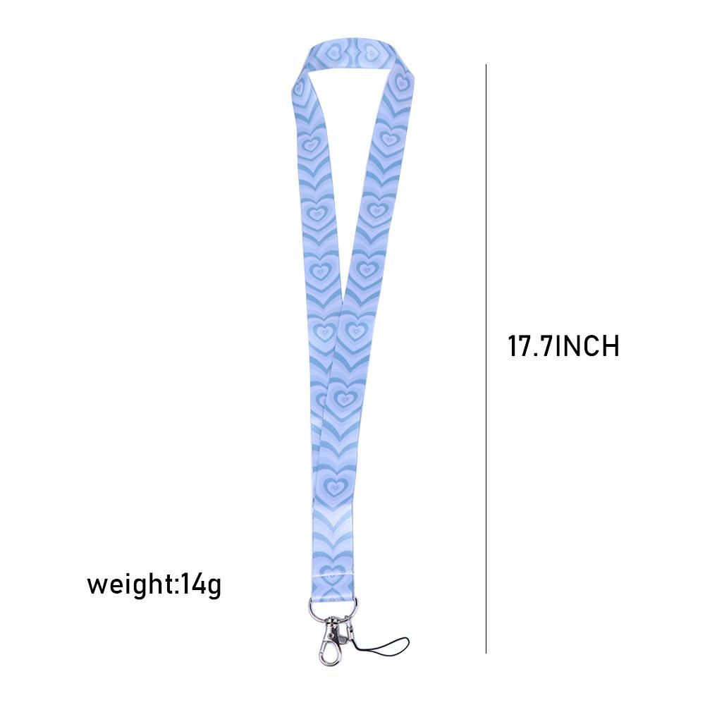 Mobile Phone Strap Keychain Love Neck Strap ID Card Pass Hang Rope Heart Lanyard Badge Holder