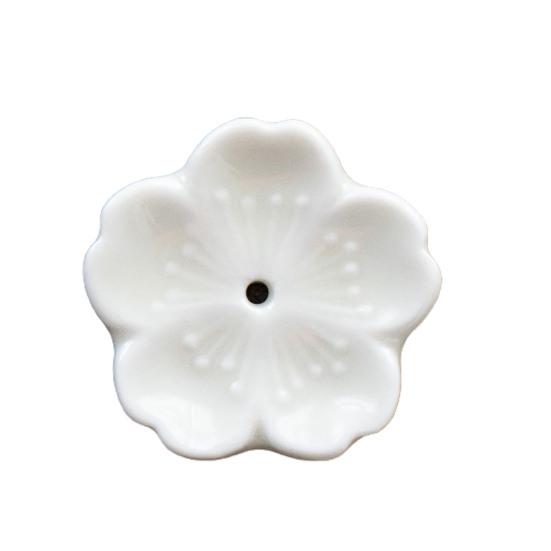 Реалистичная курильница для ароматерапии, полированная керамика, элегантный держатель для благовоний в виде цветка для подарков