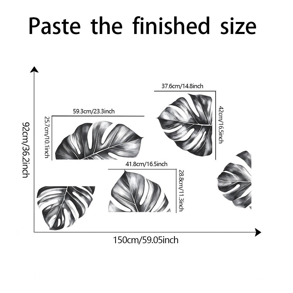 Зеленое растение Черепаха спина листья фон гостиная крыльцо украшающие декоративные настенные наклейки