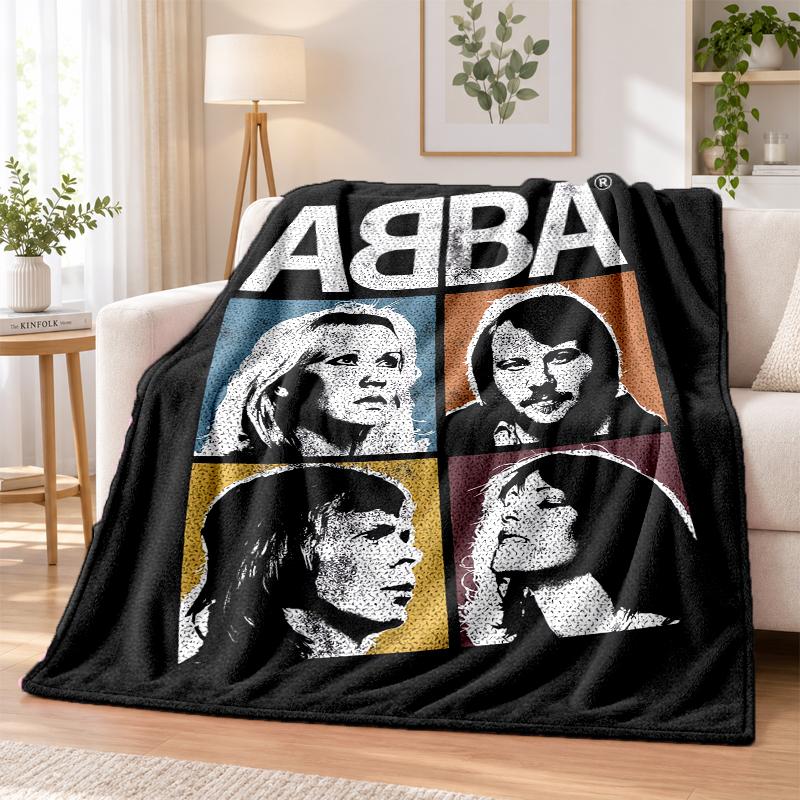 Мягкий теплый уютный фланелевый плед ABBA для дивана, кровати, дома, спальни