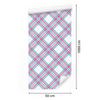Pink and blue checkered wallpaper, powder pink and celadon, 50x1000
