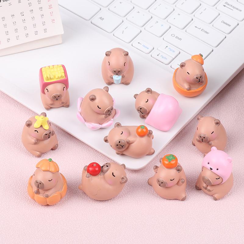 1Pc Cute Anime Capybara Blind Box Simulation Animal Cartoon Figure Toys Doll Children Girls Birthday Christmas Gift