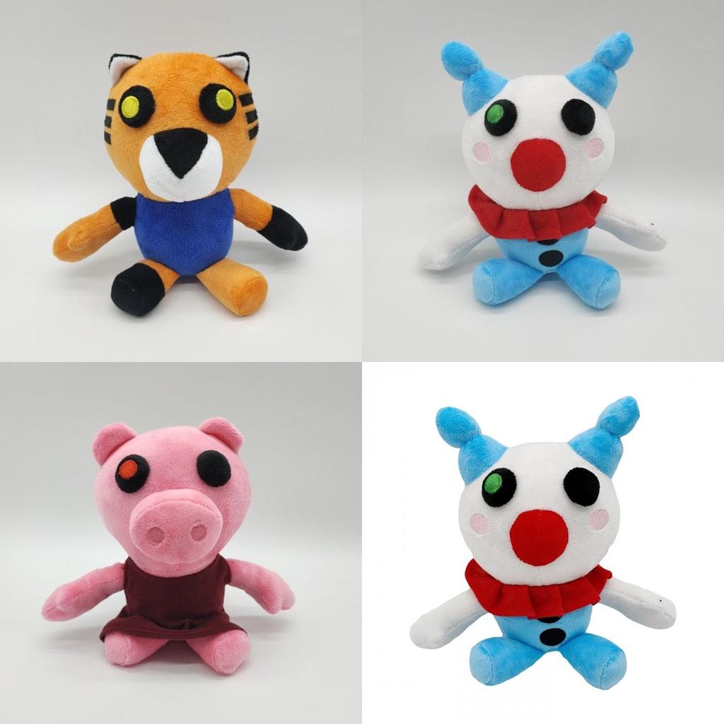 Очаровательная плюшевая игрушка Roblox Piggy, Тигр, Клоун, Мягкая кукла, Отличный подарок для детей, фанатов