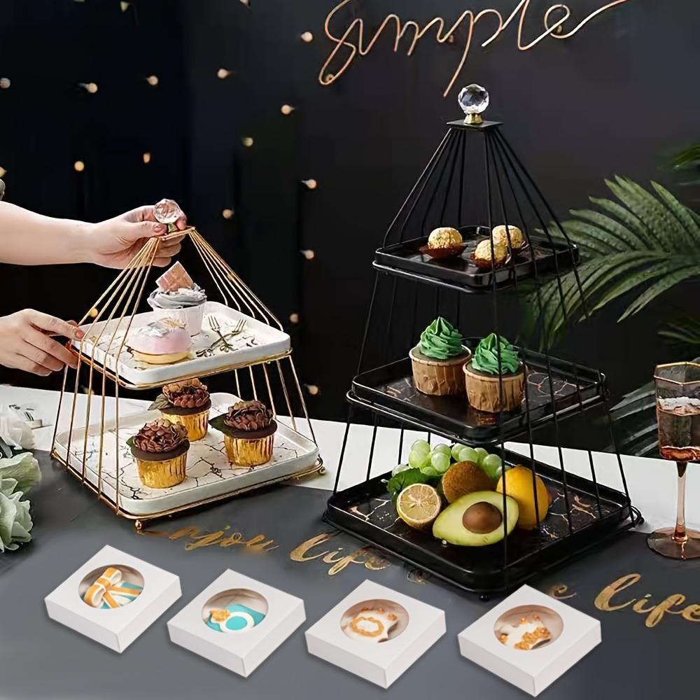 18 шт. Подарочная упаковка Коробки для печенья с окошком Коробки для сладостей Коробки для макарон Коробки для брауни Подарочные коробки Мини-коробки для выпечки Коробки для свадебной вечеринки