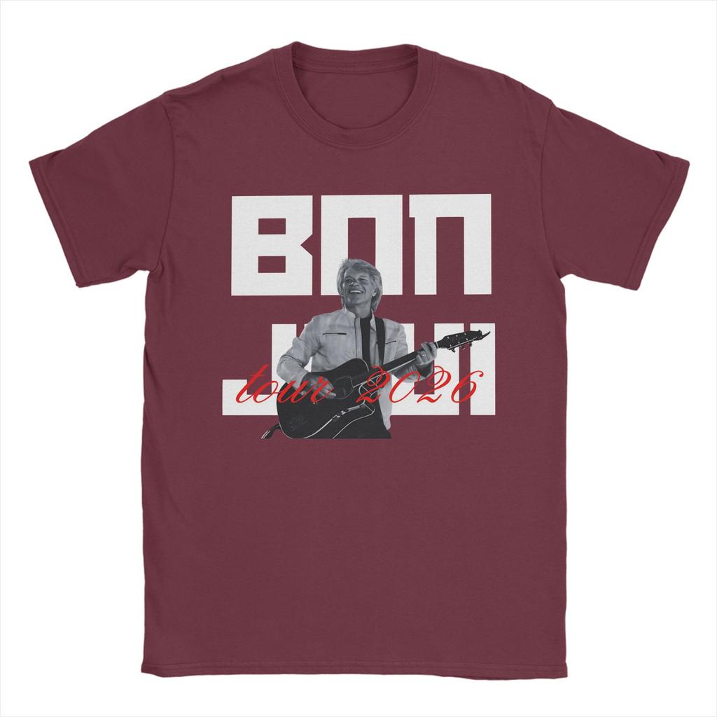 Bons Jovis Tour 2026 Tee Shirt for Men Women Print T Shirts Cotton Clothes