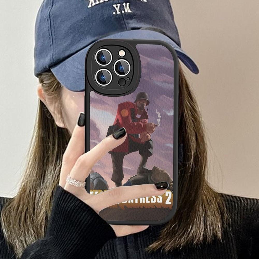Видео Команда Team Fortress 2 Чехол для телефона Жесткая кожа Для IPhone 16 15 14 13 12 Mini 11 14 Pro Max Xs X Xr 7 8 Plus Fundas