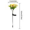 Colorful Design Solar Lawn Lamp Sunflower Shape Waterproof Feature LED Lawn Lamp Solar Powered Garden Light Garden Decoration