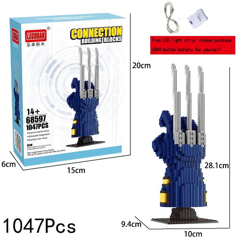 Marval Legends Мстители Строительные блоки Железный Человек Человек-паук Грут Строительство Строительные блоки Ракета Енот Игрушки Подарки для детей