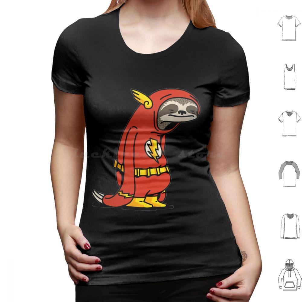 Flash Sloth Funny Superhero T Shirt Big Size 100 Cotton Flash Sloth Funny Superhero