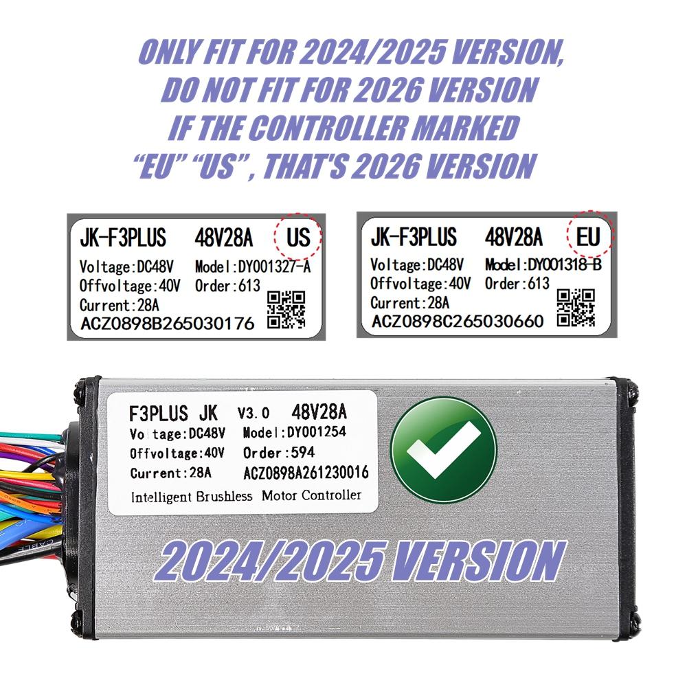 Original 48V 28A Controller for AUSOM L2 MAX Single-Motor & KUGOO F3 PLUS Electric Scooter L2MAX F3PLUS 48V28A 2024 2025 Version
