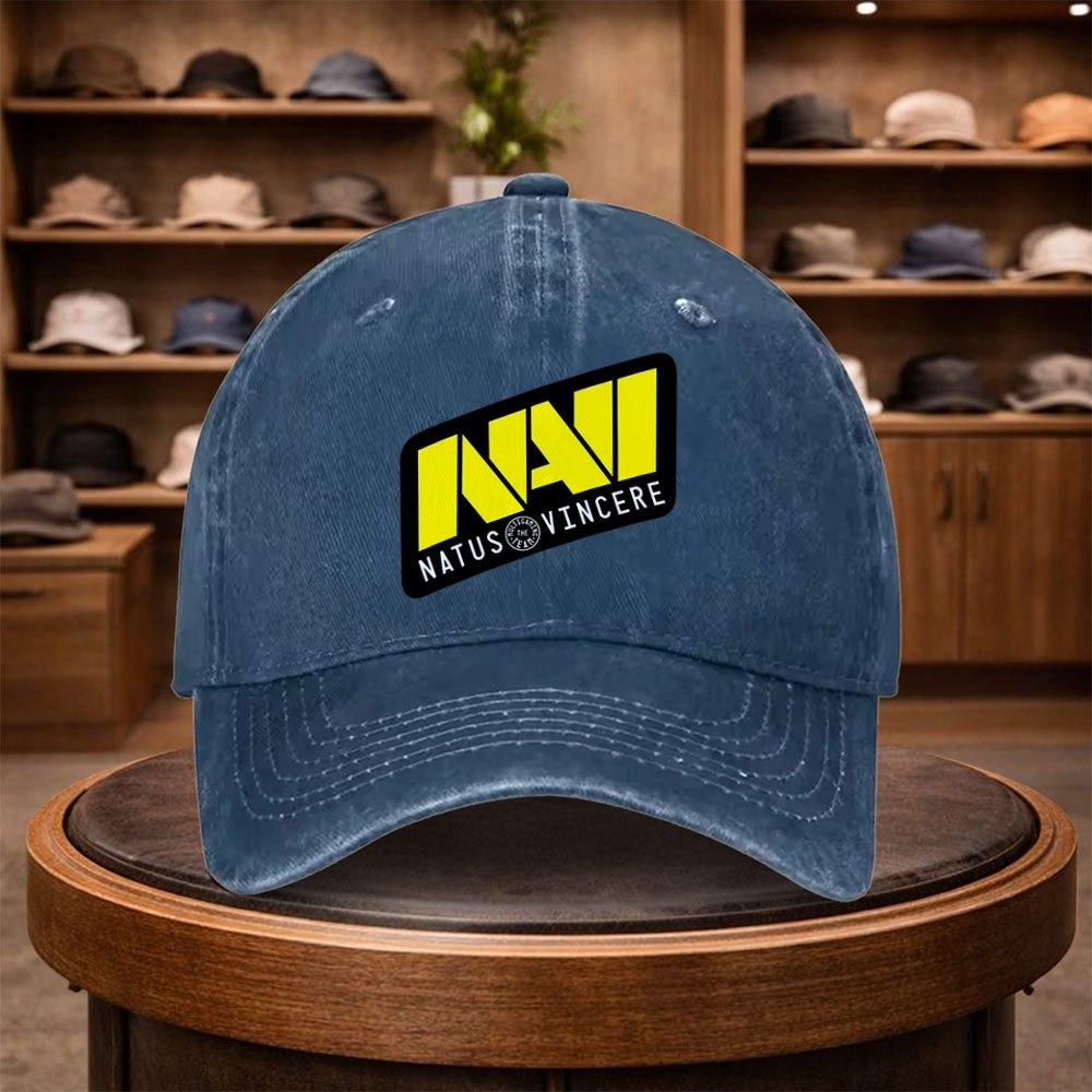 Печатаемая Бейсболка Natus Vincere Повседневная Кепка-Утка Стильная и Регулируемая для Использования на Открытом Воздухе Подходит для Путешествий И Пляжа