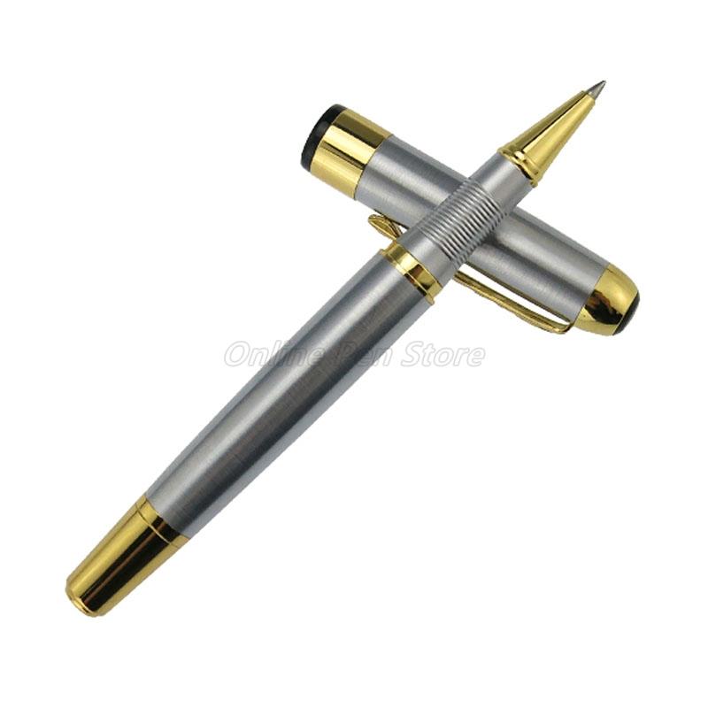 Jinhao 250 Металлический корпус Высококлассная многоразовая роллерная ручка Золотая отделка Профессиональные офисные канцелярские принадлежности Аксессуар для письма