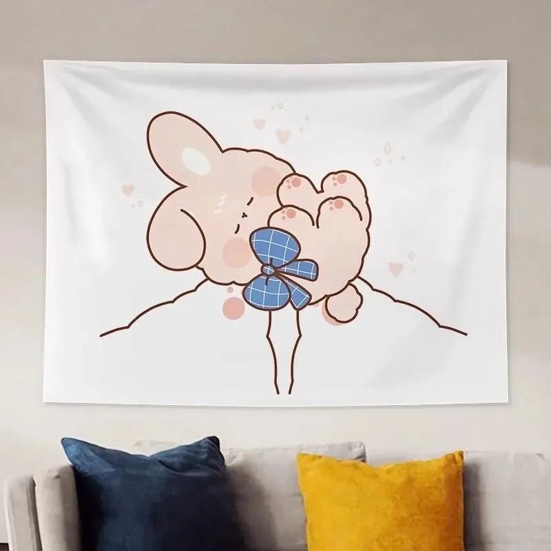 Милый медведь мультфильм подвесная ткань офис гостиная гобелен украшение дома настенный гобелен