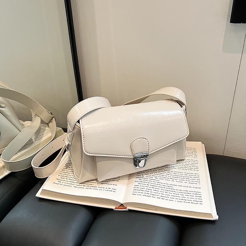 Винтажная масляно-вощеная кожаная простая квадратная сумка, модная универсальная сумка через плечо, женская новая сумка через плечо