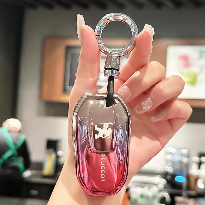 Car Smart Remote Key Case Cover Key Bag TPU Shell Holder Protection Fob For Peugeot 2008 3008 4008 5008 308 408 508 Accessory