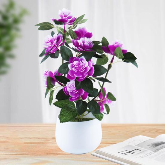 1 компл., искусственное растение в горшке, портативное, неувядающее, пластиковое, для домашнего декора, имитация цветка для свадьбы